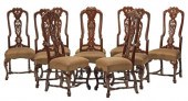 (10) BAROQUE STYLE MAHOGANY DI