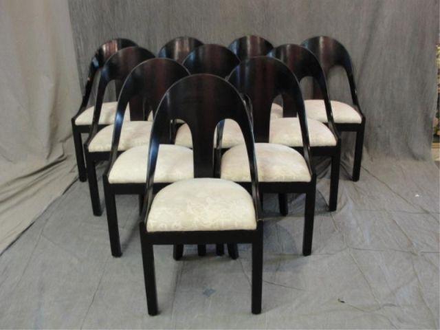 10 Black Lacquer Neoclassical Style