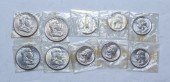 10 BU 1951 QUARTERS & HALVES,