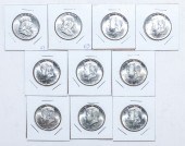 10 BU SILVER HALVES, 1964 JFK