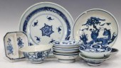 (10) CHINESE BLUE & WHITE PORC
