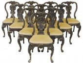 (10) CHIPPENDALE STYLE EBONIZE