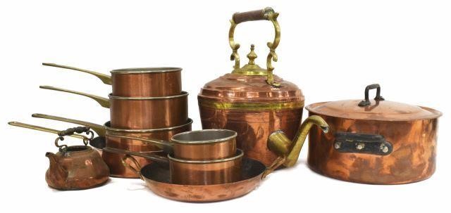 (10) COLLECTION OF FRENCH COPPER