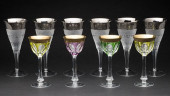 10 COLORED, GILT AND SILVERED