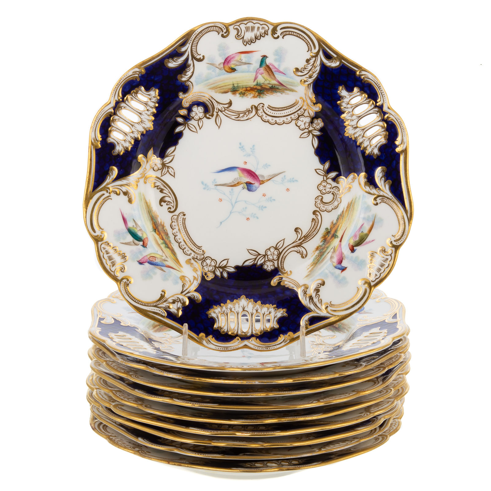 10 COPELAND CHINA CABINET PLATES
