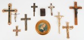 (10) Crucifixes, religious pla