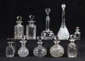 (10) Cut crystal and glass sce