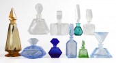 (10) Czech Art Deco scent bott