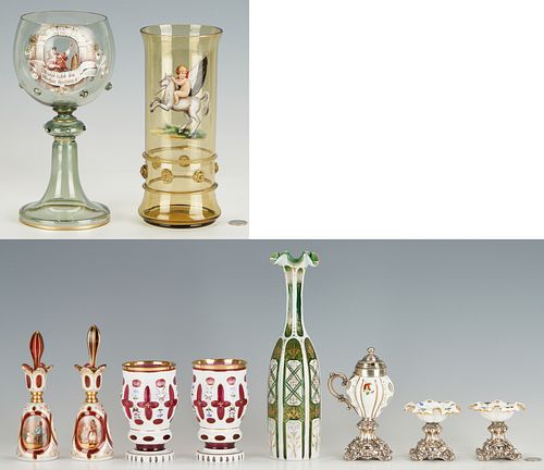 10 DECORATIVE ENAMEL & CASED
