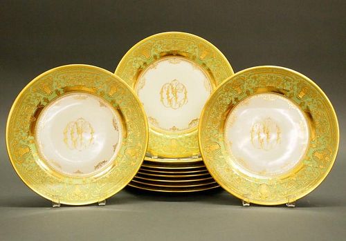10 DRESDEN SERVICE PLATESA set of