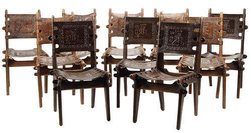 (10) ECUADORIAN TOOLED LEATHER