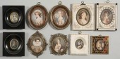 10 FRAMED PORTRAIT MINIATURESG