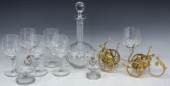 (10) FRENCH COLORLESS CRYSTAL