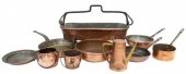 (10) FRENCH COPPER KITCHENWARE