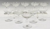 (10) FRENCH CUT CRYSTAL CHAMPA