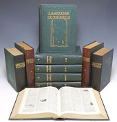 (10) FRENCH LEATHER-BOUND LIBR
