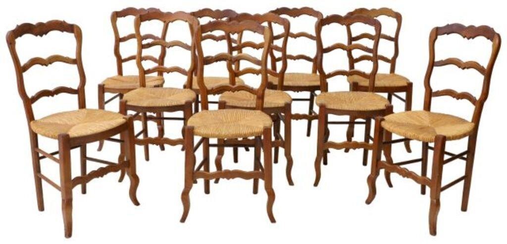 (10) FRENCH LOUIS XV STYLE RUSH