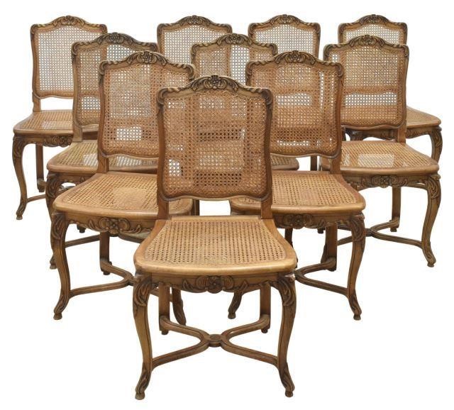 (10) FRENCH LOUIS XV STYLE CANE