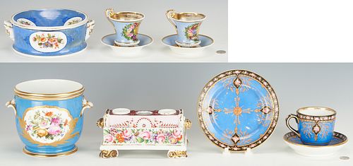 10 FRENCH OLD PARIS PORCELAIN