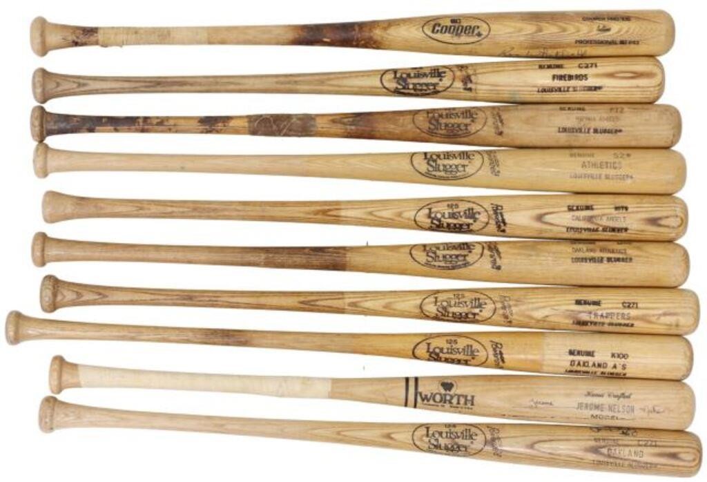 (10) GAME USED MINOR LEAGUE