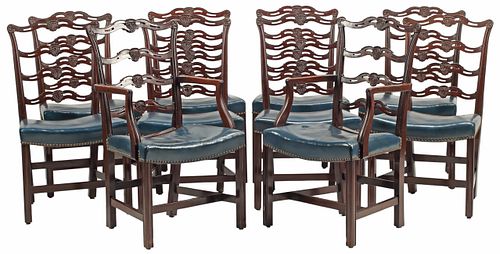 (10) GEORGE III STYLE MAHOGANY