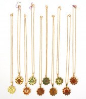 10 GOLD PLATE & ENAMEL BERNARD