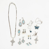 (10) GROUP OF AQUAMARINE LARIM
