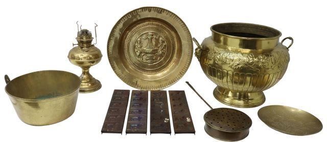 (10) GROUP OF BRASS & COPPER