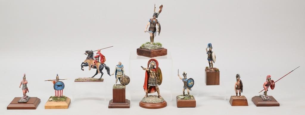 10 HAND PAINTED MILITARY MINIATURES