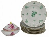 10) HEREND 'NANKING' PLATES, '