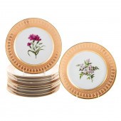 10 HONORE PORCELAIN PLATES, IM