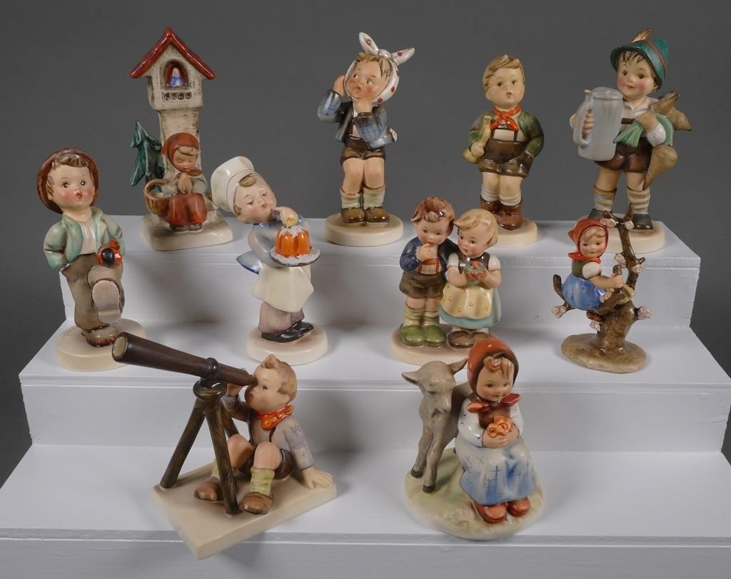 (10) HUMMEL FIGURINES