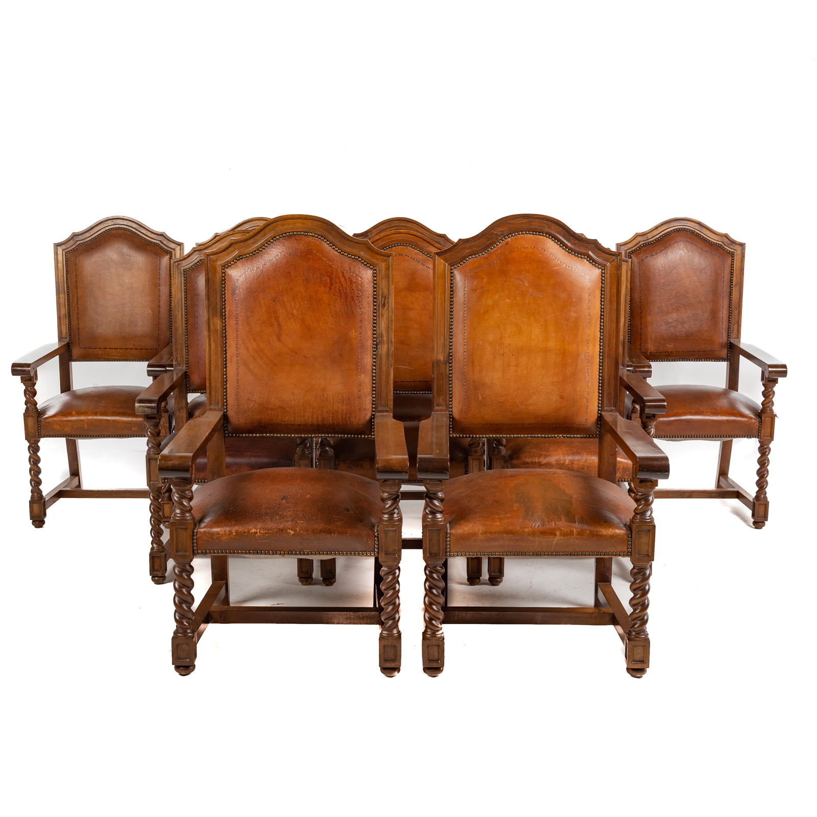 10 JACOBEAN REVIVAL STYLE LEATHER