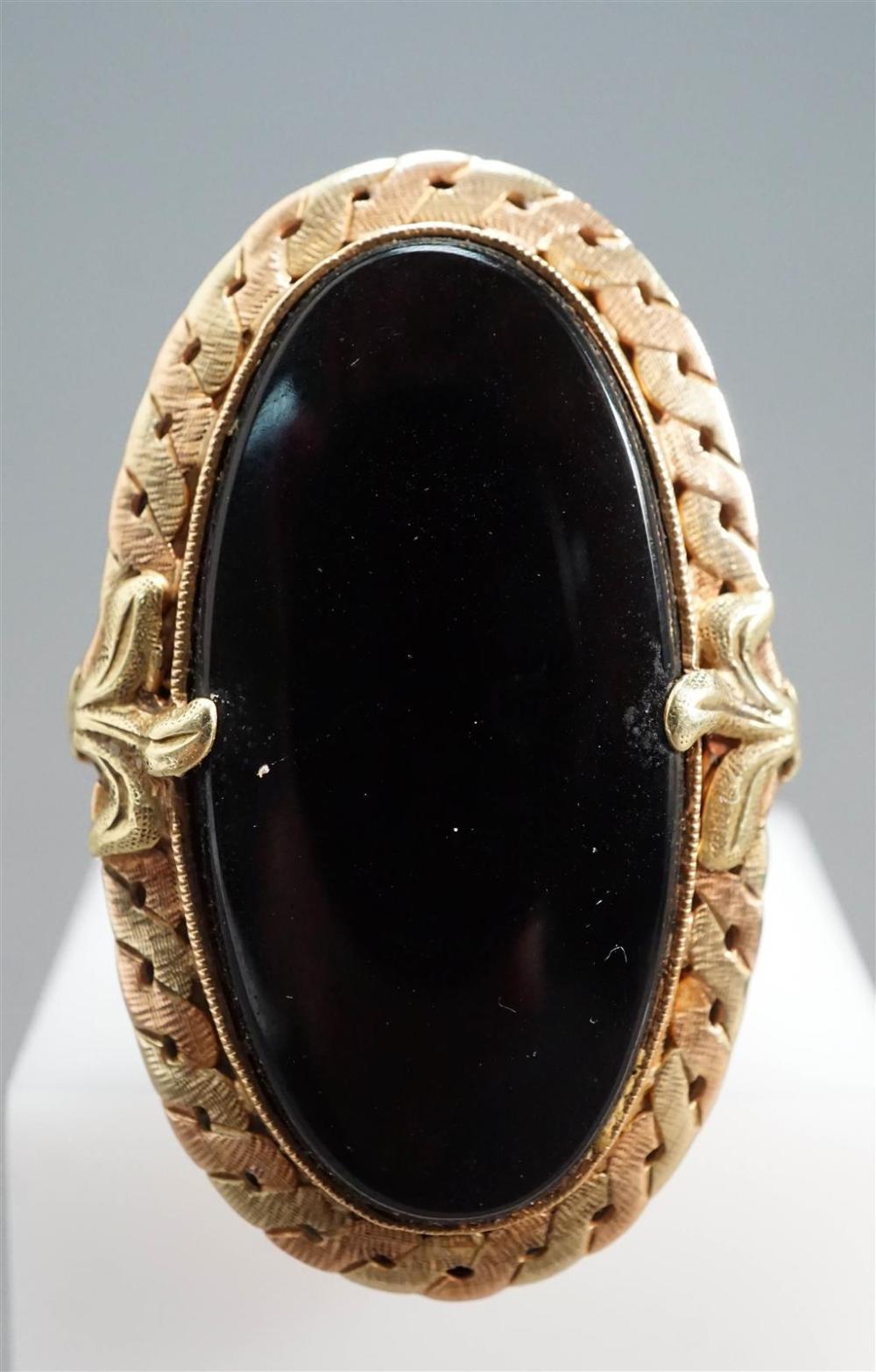 10-KARAT TRI-COLOR GOLD AND BLACK