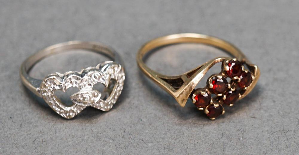 10-KARAT YELLOW-GOLD AND GARNET