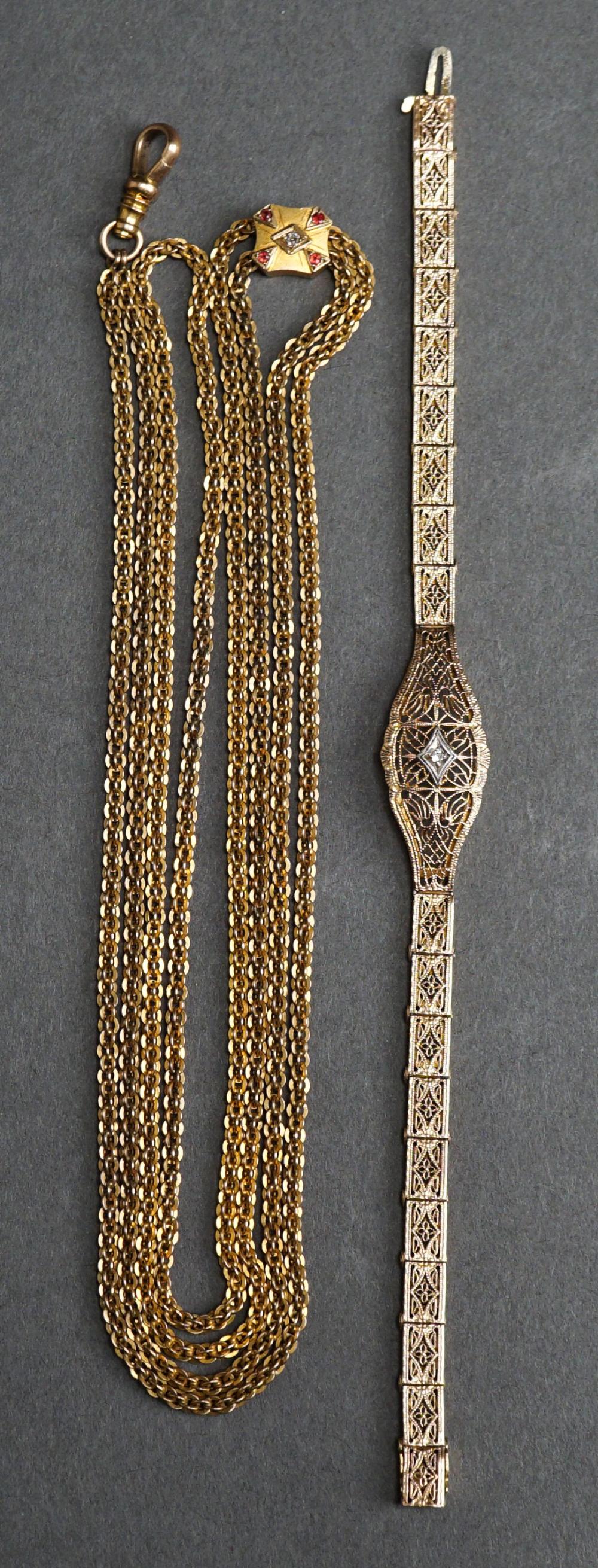 10-KARAT YELLOW-GOLD, DIAMOND AND