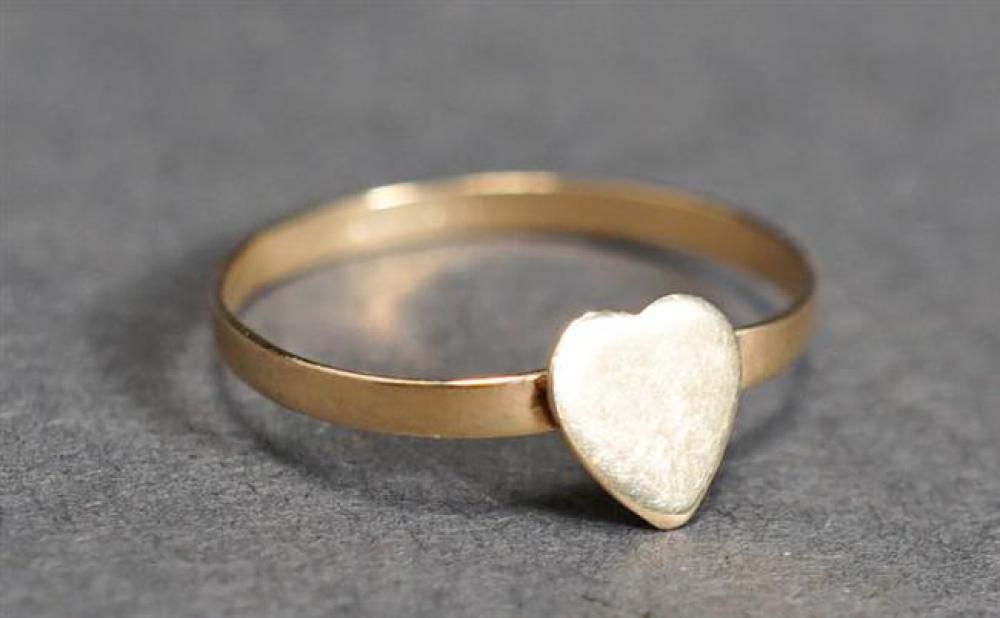 10 KARAT YELLOW GOLD HEART-SHAPE