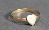 10 KARAT YELLOW GOLD HEART-SHA