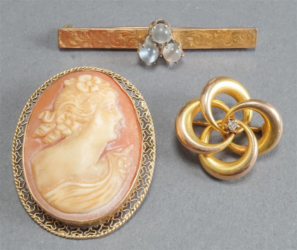10-KARAT YELLOW-GOLD MOUNTED