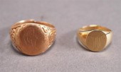 10-KARAT YELLOW-GOLD SIGNET RI