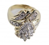 10 KT YELLOW GOLD AND DIAMOND