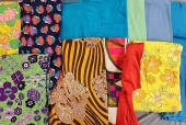 10 lbs of Vintage Fabric-Poly,