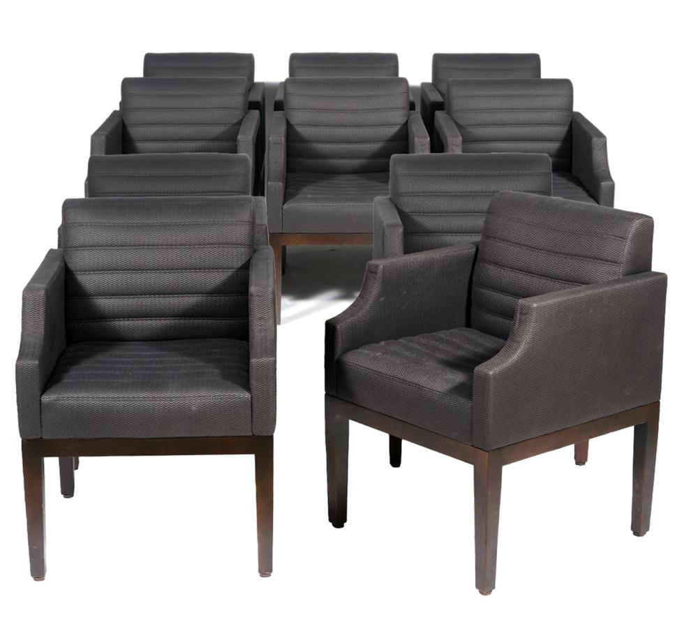 10 LINLEY DELTA CARVER ARM CHAIRS10