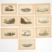 (10) MARITIME AQUATINT ENGRAVI