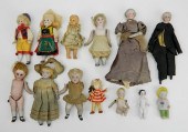 10 MINIATURE BISQUE DOLLS10 Mi