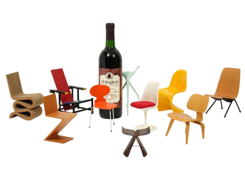 10 MINIATURE VITRA CHAIRS10