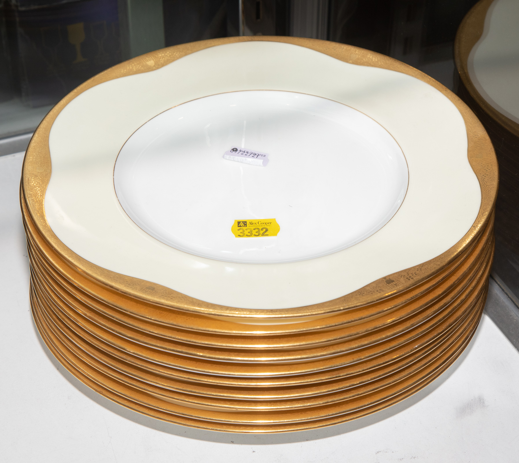 10 MINTON GILT DECORATED SERVICE