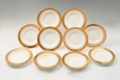 10- MINTON SOUP BOWLS WITH GOL