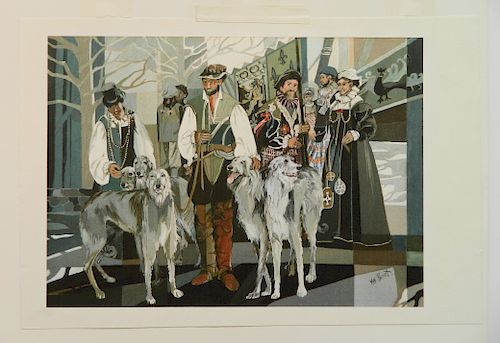10 MISCELLANEOUS PRINTS OF DOGS10