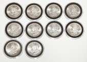 10 MORGAN SILVER DOLLARS 2-188